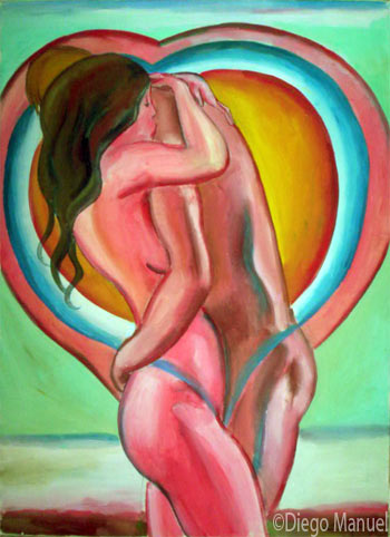 Amor 2, cuadro del artista Diego Manuel