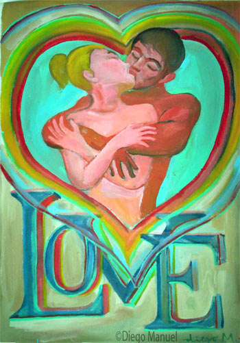 Amor 9, cuadro del artista Diego Manuel
