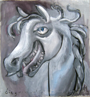 risa de caballo, painting pop surrealism