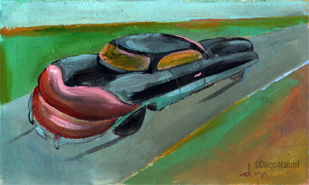. Painting of the Serie Cars by Diego Manuel
