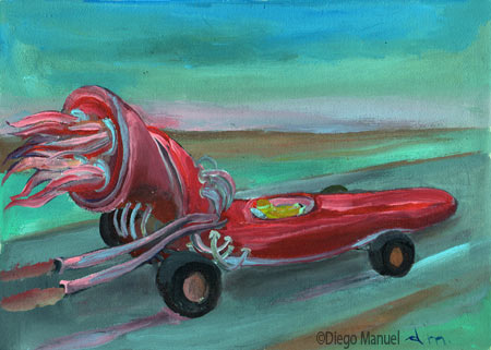 formula 1. Painting of the Serie Cars by Diego Manuel