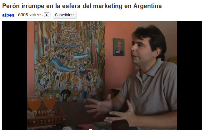 Diego Manuel en la Agencia France Presse