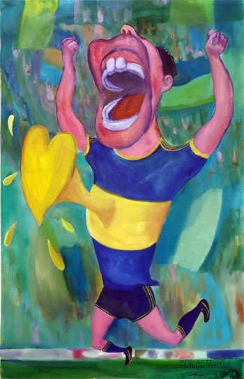 "Gool Gool ! 2", acrylic on canvas, 95 x 61 cm. 2006.