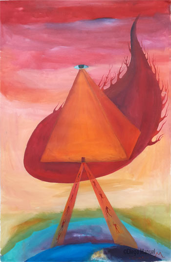 Piramide de fuego