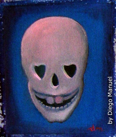 love skull 3, painting pop surrealism
