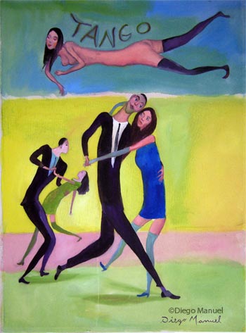  Pintura de la Serie Tango del artista Diego Manuel