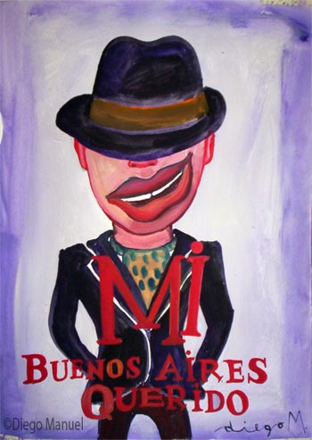  Mi Buenos Aires querido 2. Pintura de la Serie Tango del artista Diego Manuel